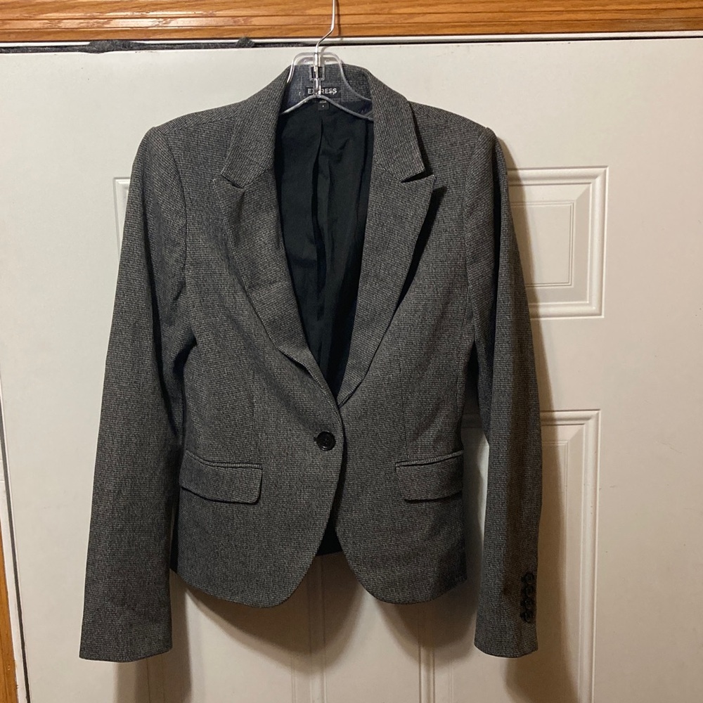 Express Charcoal Women's Blazer 4